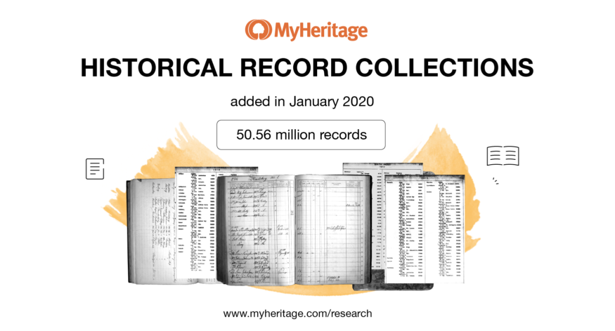 Historical Record Collections Added in January 2020