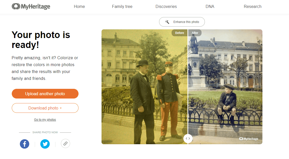Your color-restored photo is ready!