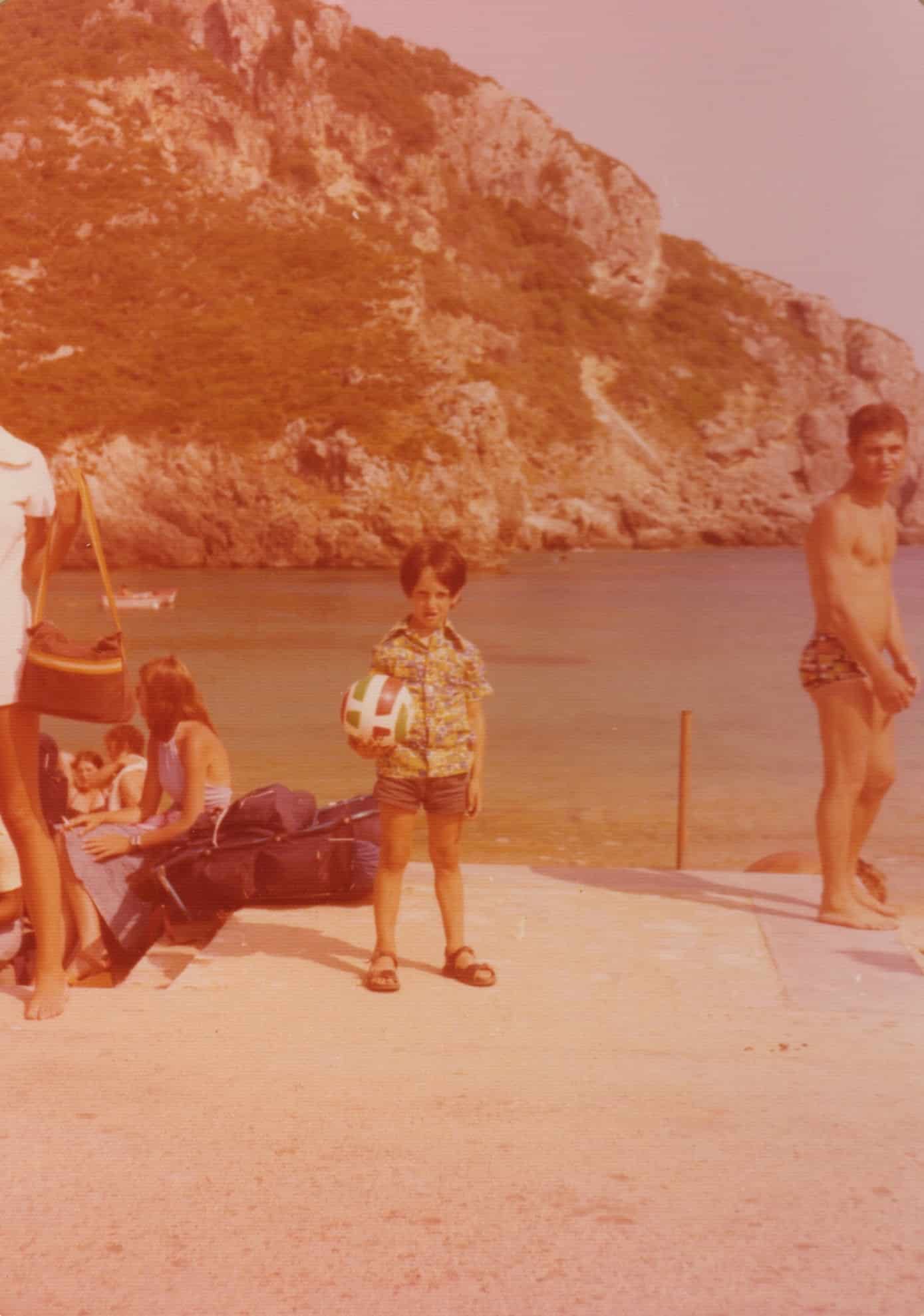 Origineel… Foto van Gilad genomen tijdens dezelfde vakantie in de jaren 70