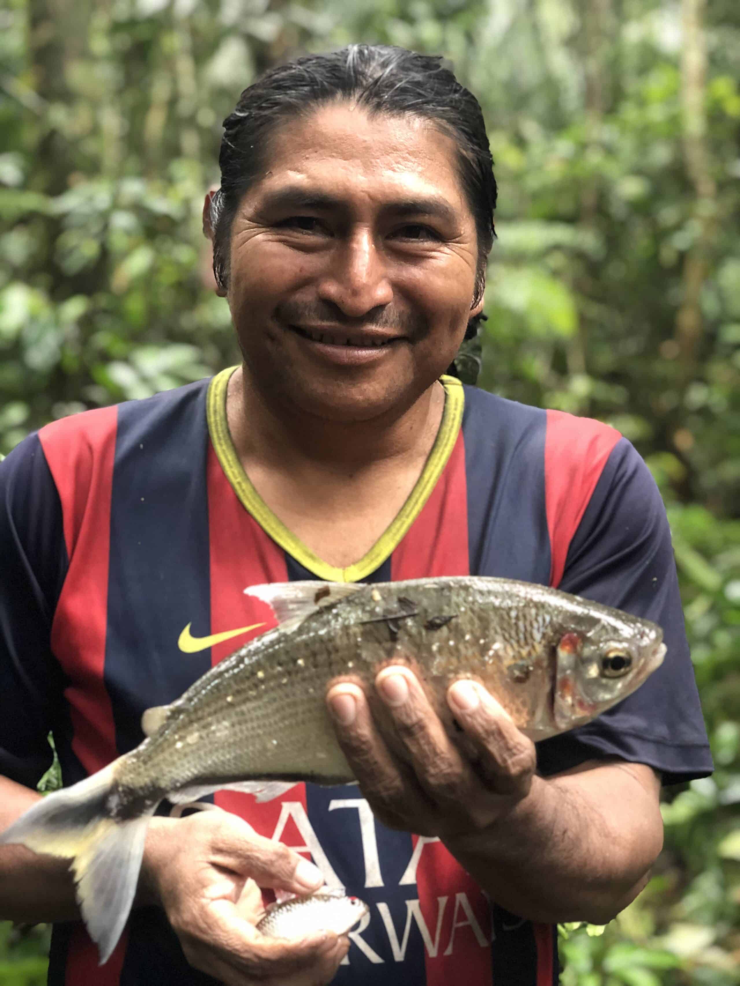 The Achuar use a unique method to catch fish: barbasco, or poison fishing.