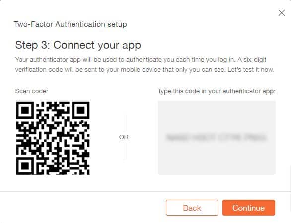 Connecting your authenticator to your MyHeritage account