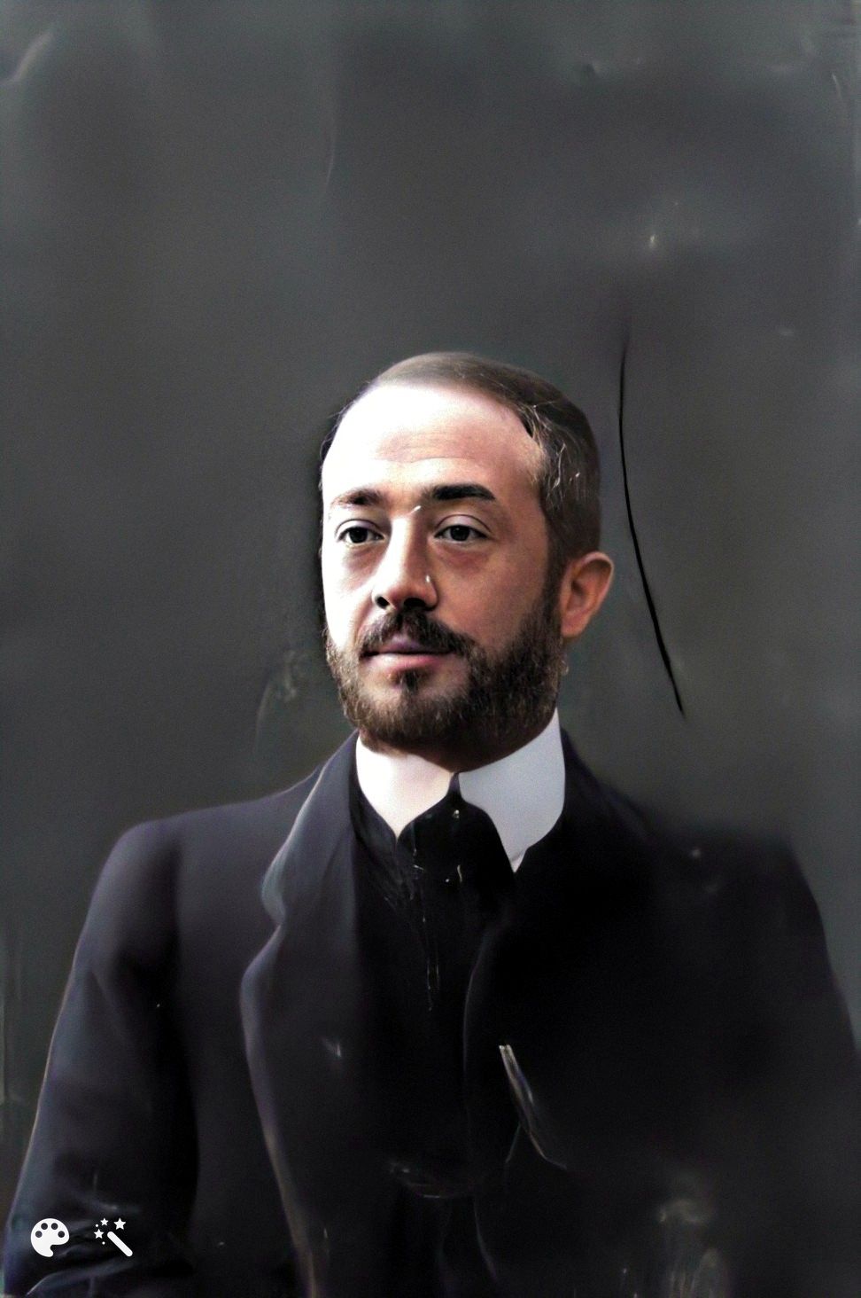 René Felumb, Christian’s grandfather. Photo enhanced and colorized by MyHeritage.