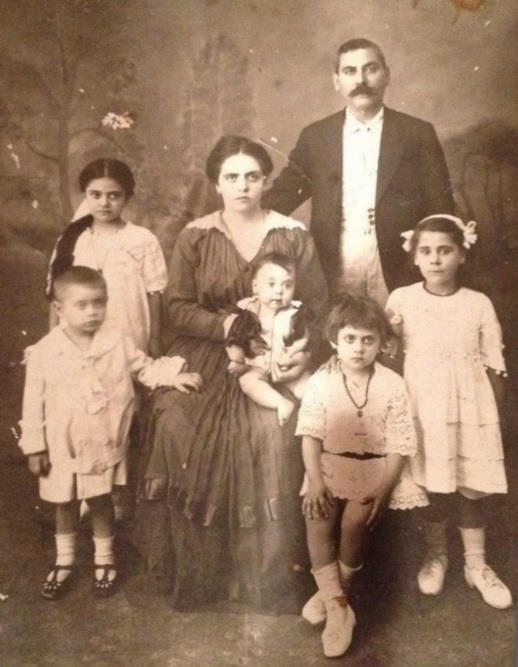 Savvas with his wife Rosa and their children