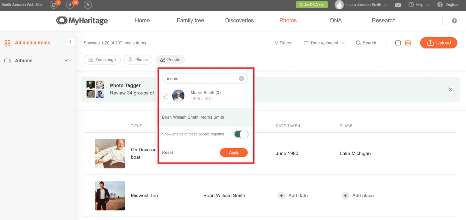 New: Photo Tagger Now Available On The MyHeritage Website - MyHeritage Blog