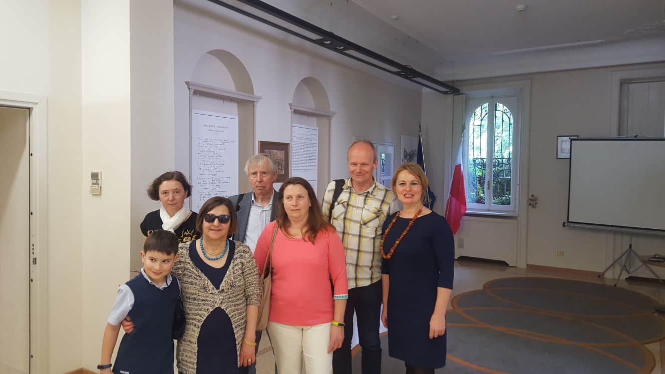 Family meeting at the Polish consulate in Milan