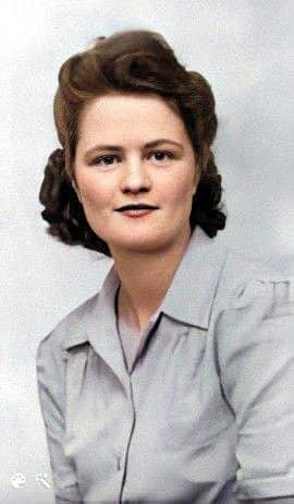 Winnie. Photo colorized and enhanced by MyHeritage