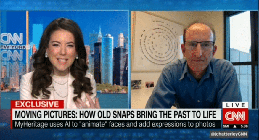CNN Interviews MyHeritage CEO Gilad Japhet on Deep Nostalgia™
