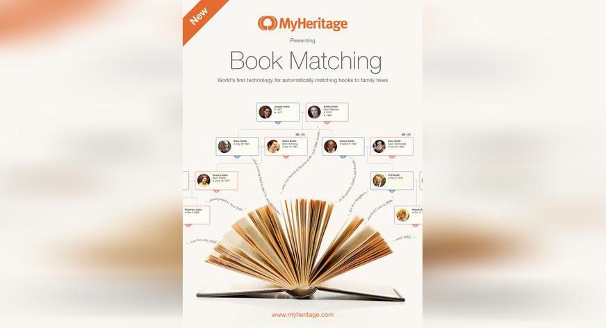 MyHeritage Launches Book Matching