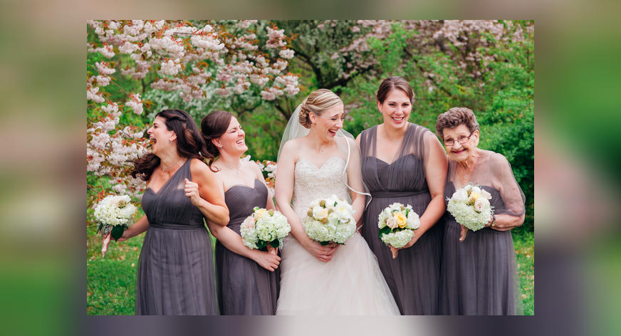 Never too old: A special bridesmaid
