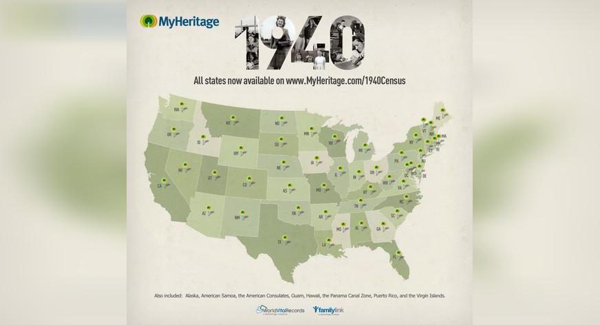 MyHeritage: All 1940 US Census images now available