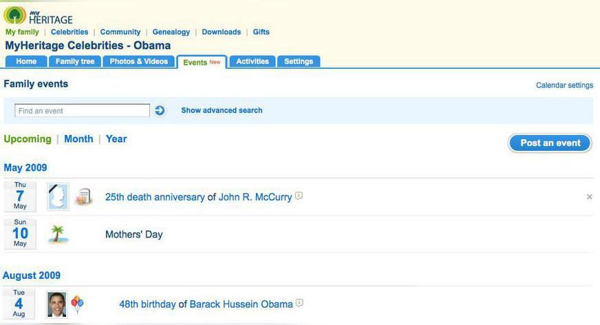 Create personal events in our new event section