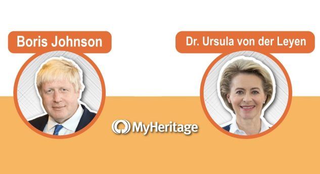 MyHeritage Reveals: Boris Johnson Is Related to the New EU President