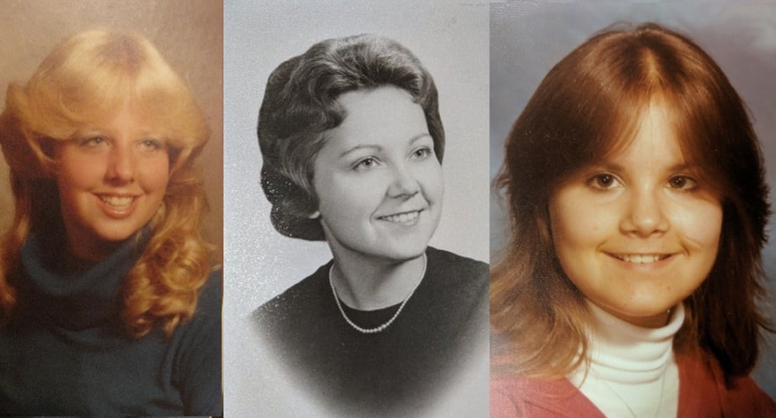 Left to right: Diane, their mother, and Mary
