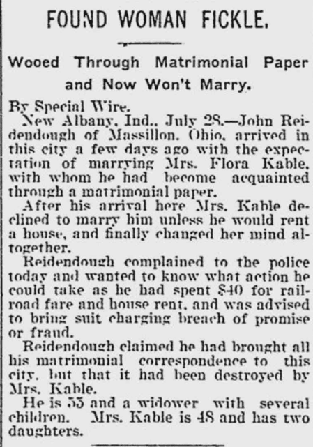 Article from Daily True American, Trenton, Mercer County, NJ, July 29, 1901 from the MyHeritage newspaper collections
