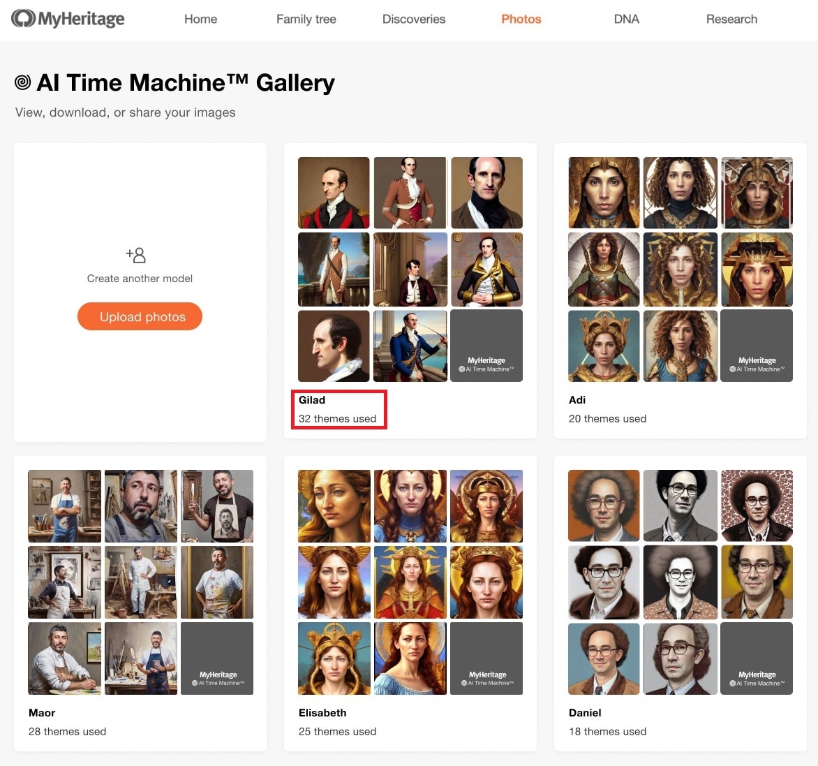 AI Time Machine™ Gallery (click to zoom)