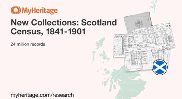 MyHeritage Publishes the Scotland Census, 1841-1901, with 24 Million Records
