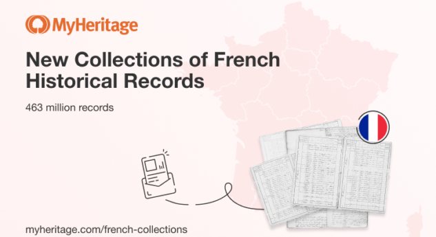MyHeritage Publishes Huge Collection of 463 Million Historical Records from France