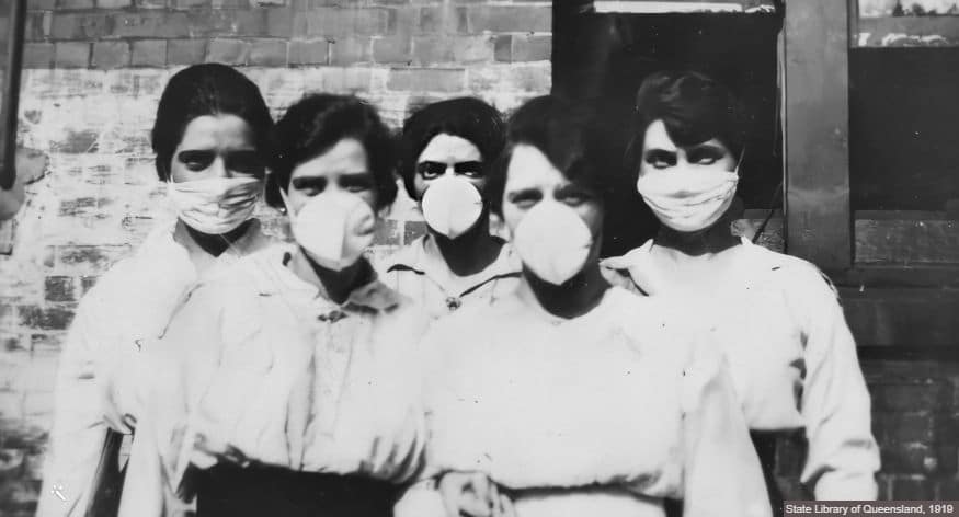 Unmasking Pandemic Masks, Then and Now 