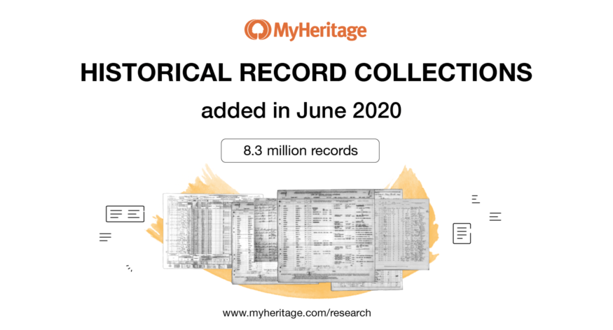Historical Record Collections Added in June 2020
