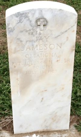 Gravstenen til Jay Jameson, Robins bestefar