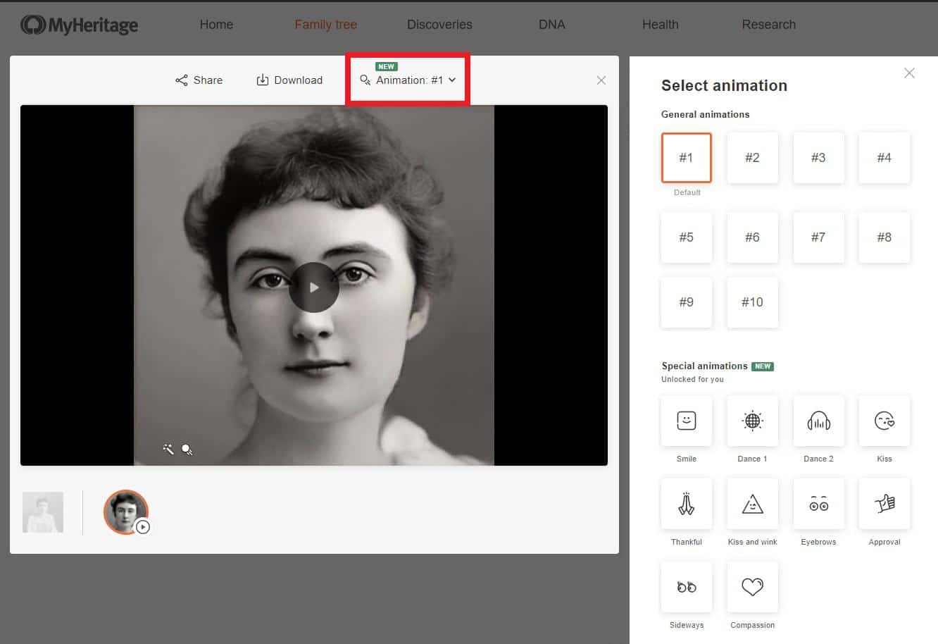 Introducing Deep Nostalgia™ Special Animations - MyHeritage Blog