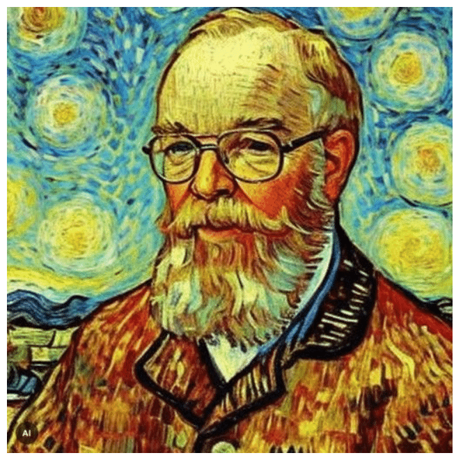 Randy as a Van Gogh portrait