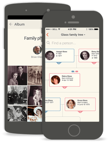 The MyHeritage mobile app is a great way to audio record relatives as well as scan photos and documents directly to your family tree