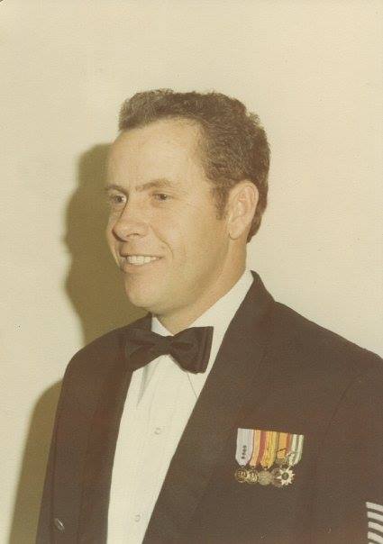 Rae’s father, Woodrow Levell Drowns (Joe), when he was in the military. c1970s.