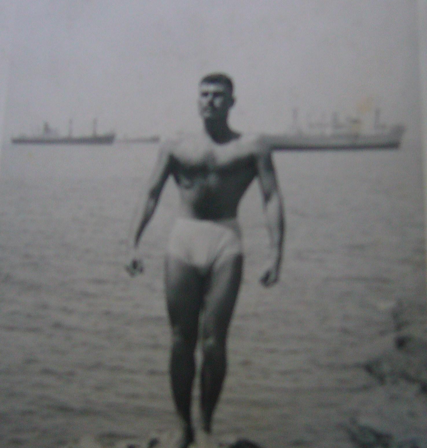 Body Building Bodybuilding by the Sea: Another of the wonderful family photos Omar found by through his work on MyHeritage