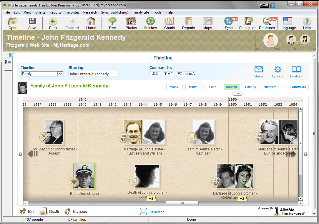 Showcase your family history in a Timeline