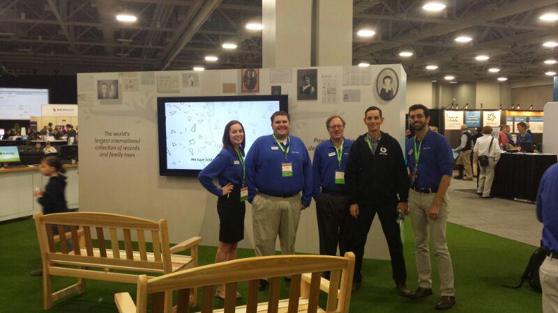 Some members of the MyHeritage team at RootsTech 2014