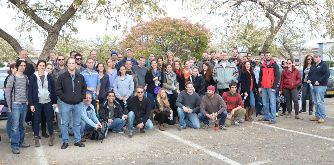 The MyHeritage team at Segula Cemetery (click to zoom).