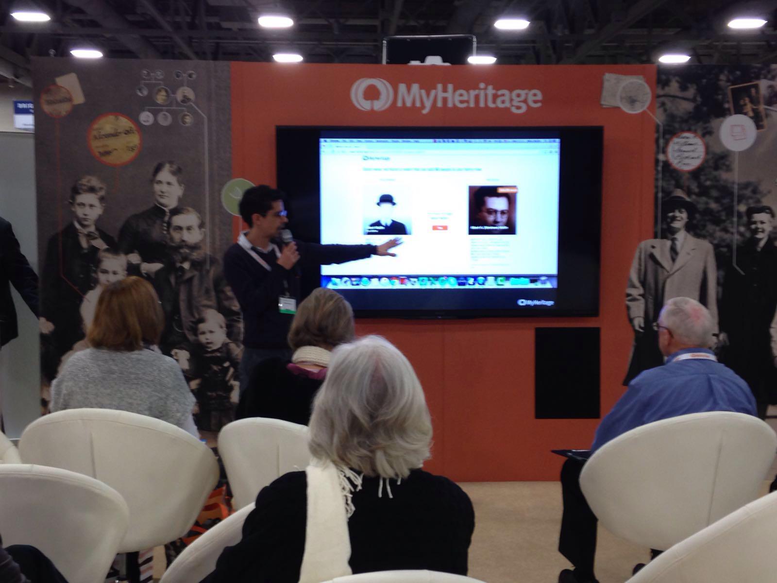 Noam Kovacs kicking off our MyHeritage sessions with Instant Discoveries™.