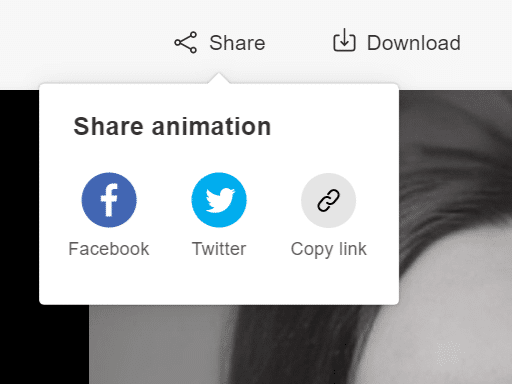 Share an animation